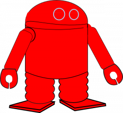 Red Robot Clip Art at Clker.com - vector clip art online ...