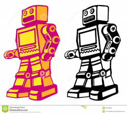 Retro Robot Clipart