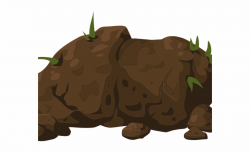 Hard Rock Clipart Stone - Brown Rock Clipart, Transparent ...