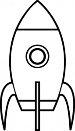 Black And White Rocket clip art - vector clip art online ...