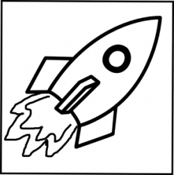 Rocket - Black And White Clip Art at Clker.com - vector clip ...