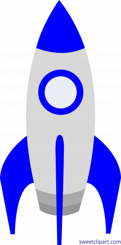Cute Blue Rocket Clip Art - Sweet Clip Art