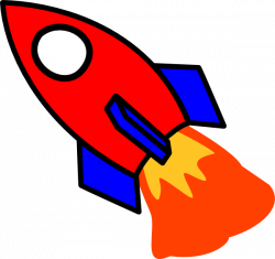 Red And Blue Rocket Clip Art at Clker.com - vector clip art ...