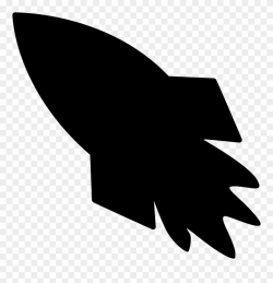 Rocket Clipart Silhouette - Space Ship Silhouette - Png ...