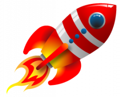 Retro Rocket Vector Clipart Graphic | Free clipart image