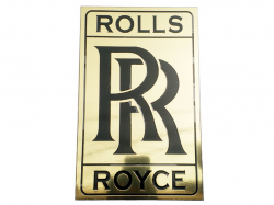 Vintage Brass Golden Rolls Royce Plate/Garage Wall Plaque ...