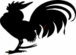 Black Rooster Clip Art at Clker.com - vector clip art online ...