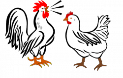 Hen And Rooster Clip Art at Clker.com - vector clip art ...