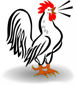 Rooster Crowing Clipart - animal clipart | Downloadclipart.org