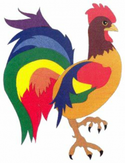 De colores rooster clipart 8 » Clipart Portal