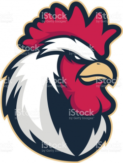 Clipart picture of a chicken rooster head cartoon mascot ...