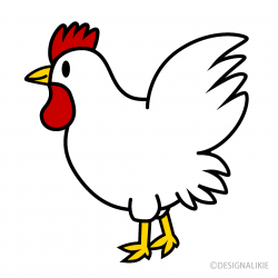 Free Simple Chicken Clipart Image｜Illustoon