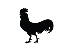 Free Rooster Silhouette Vector - SV Stock Blog | Rooster ...