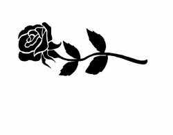 Free clip art of rose clipart black and white 0 - ClipartPost