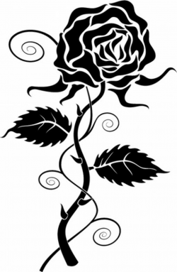 Rose black and white roses clip art to download - WikiClipArt