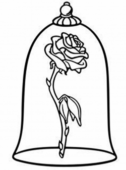 Beauty and the beast clipart black and white clipart images ...