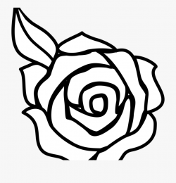 White Flower Clipart Flower Black And White Rose Flower ...
