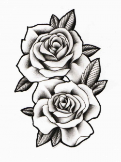 Rose Black And White Outline | Free download best Rose Black ...