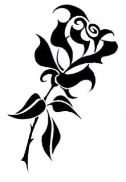 Tribal Rose Tattoo - ClipArt Best | Tribal rose tattoos ...