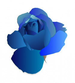 Free Clipart: Blue Rose | mirys