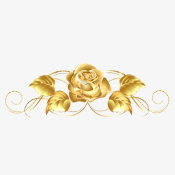 Gold Rose Patterns, Rose, Clipart, Creative PNG Transparent Image ...