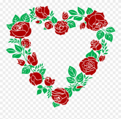 Free Png Red Rose Heart Border Png Images Transparent - Border ...