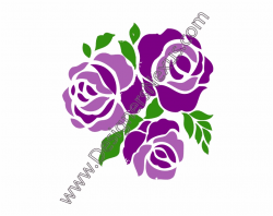 Purple Rose Clipart Three Rose, Transparent Png Download For Free ...