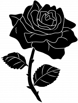 Rose Silhouette Cliparts - Cliparts Zone