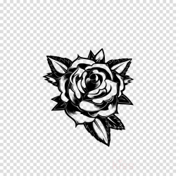 Rose Black And White clipart - White, Black, Rose ...
