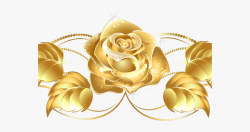 Yellow Rose Clipart Beautiful - Gold Flowers Transparent ...