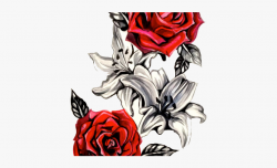 Rose Tattoo Clipart Logo - Vintage Rose Tattoo Design ...