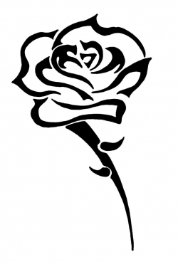 tribal rose tattoo by carlosiii on Clipart library - Clip ...