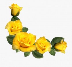 Rose Clipart, Yellow Flowers, Leaf Flowers, Flower - Yellow ...