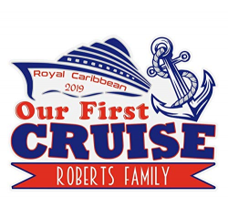 Our First Cruise Magnet, Large Family Name Cruise Door Magnet for Royal  Caribbean Cruise, Carnival Cruise, Holland America, Norwegian Cruise Line,  ...