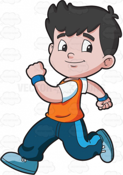 A boy running confidently | Crafts | Cartoon boy, Running clipart, Boys