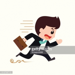 Businessman Running Commitment Cartoon premium clipart - ClipartLogo.com