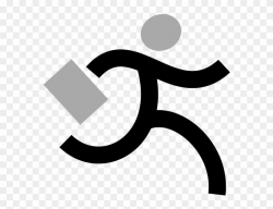 Running Businessman Clipart, HD Png Download - 594x594(#325464 ...