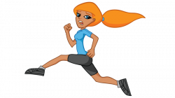 Girl running woman running clipart 3 - WikiClipArt