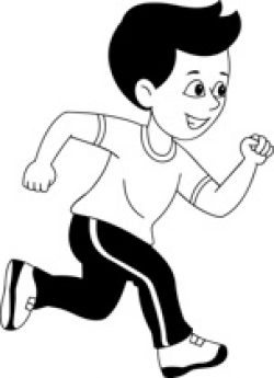 Running Clipart Black And White | Free download best Running Clipart ...
