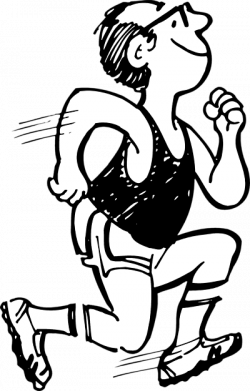 Running Clipart Black And White | Free download best Running Clipart ...