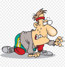 running man - tired runner clipart PNG image with transparent ...