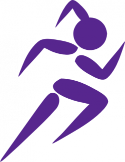 Free Clip Art Running Woman | Girl Running Purple clip art | Girl ...