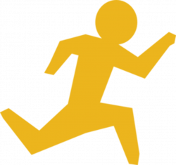 Running Man - Race Yellow Clip Art at Clker.com - vector clip art ...