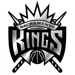 Officially Licensed NBA 3D Plastic Chrome Emblem - Sacramento Kings