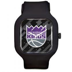 Sacramento Kings Modify Watches Crown Logo Silicone Watch - Black