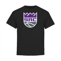 Youth Black Sacramento Kings Alternate Logo T-Shirt