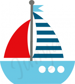 Sailboat clipart red and blue pencil in color sailboat ...