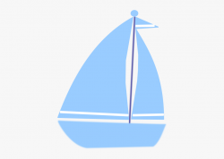 Sailboat Clipart Baby - Clip Art Blue Boat #115397 - Free ...