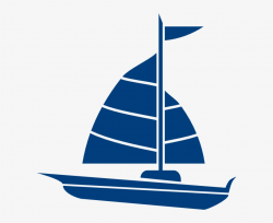Shell Clipart Navy Blue - Blue Sailboat Clipart Transparent ...