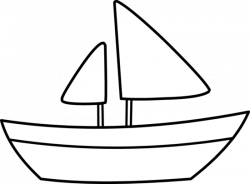 Sailboat clipart black and white free clipart image #2702